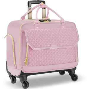 حقيبة نسائية مخصصة للسفر مقاومة للماء أثناء الليل حقيبة دوارة بعجلات  Women's Waterproof Overnight Travel Bag Spinner Luggage with Wheels