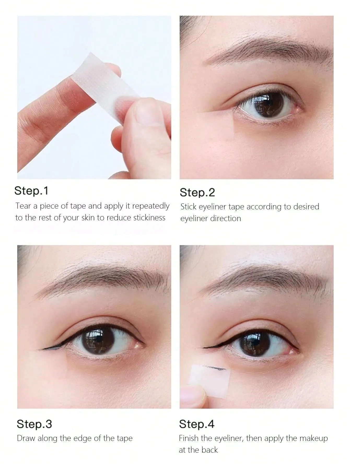 2 Roll  Eyeshadow Tape , Natural Eyeliner Tape , Eye Makeup Auxiliary Tool, Eye Makeup Finish Patch