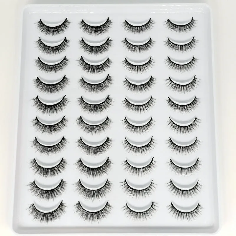 20 Pairs Natural Mink Soft Handmade 3D Dramatic False Eyelashes