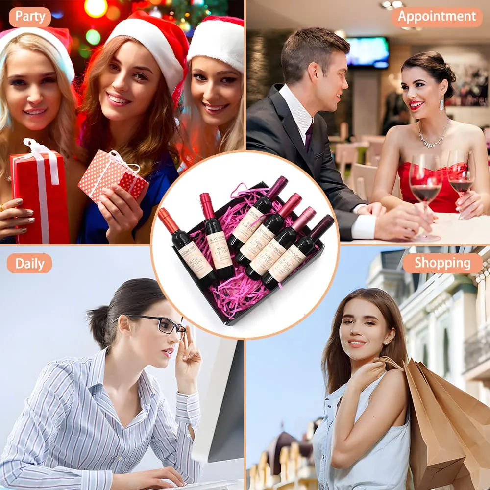 6-Piece Matte Liquid Lipstick Set - Waterproof Wine Bottle Lip Tints for Women & Girls Gift