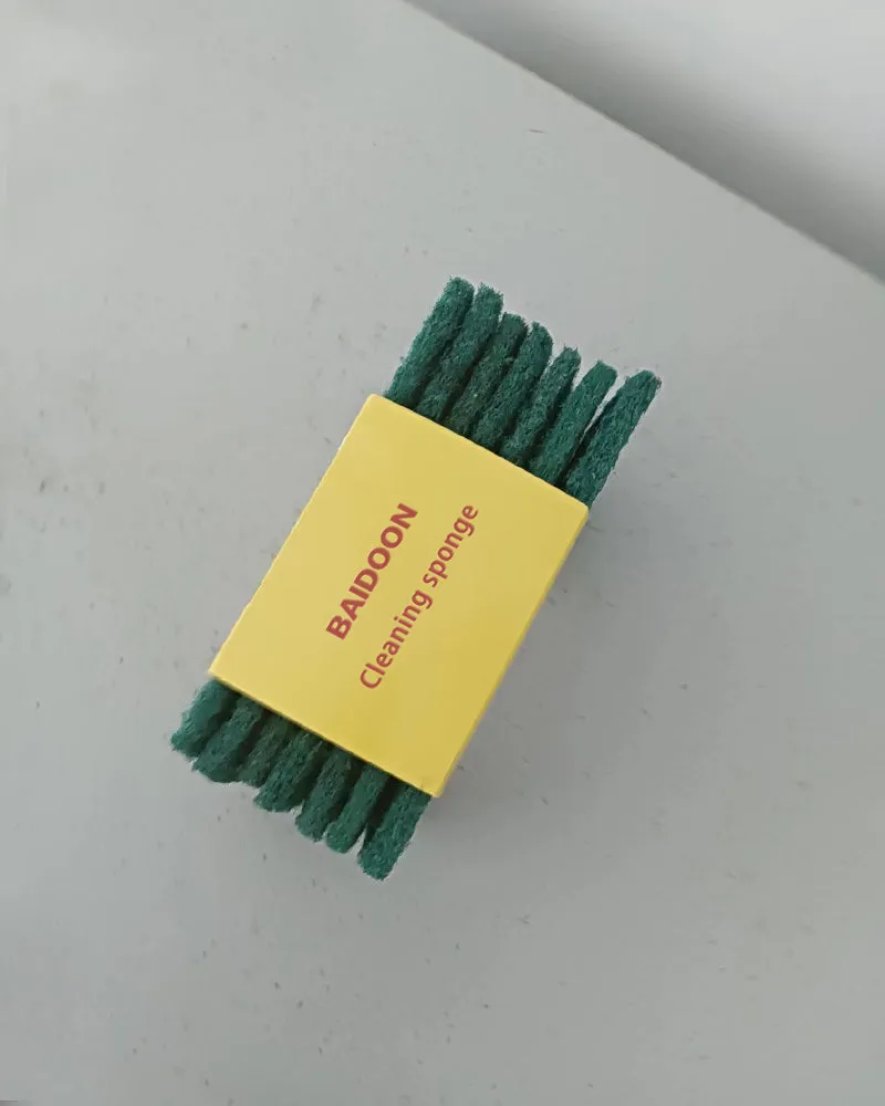 BAIDOON Cleaning Sponge,Natural Plant-Based Scrub Sponge, Non-Scratch