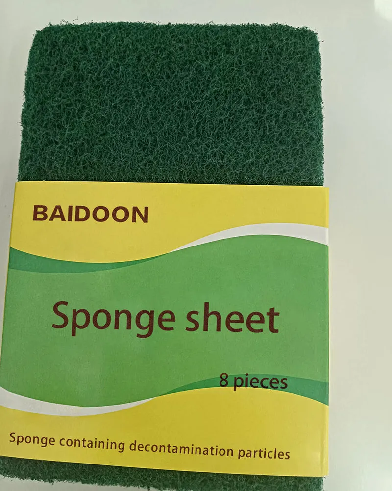 BAIDOON Cleaning Sponge,Natural Plant-Based Scrub Sponge, Non-Scratch