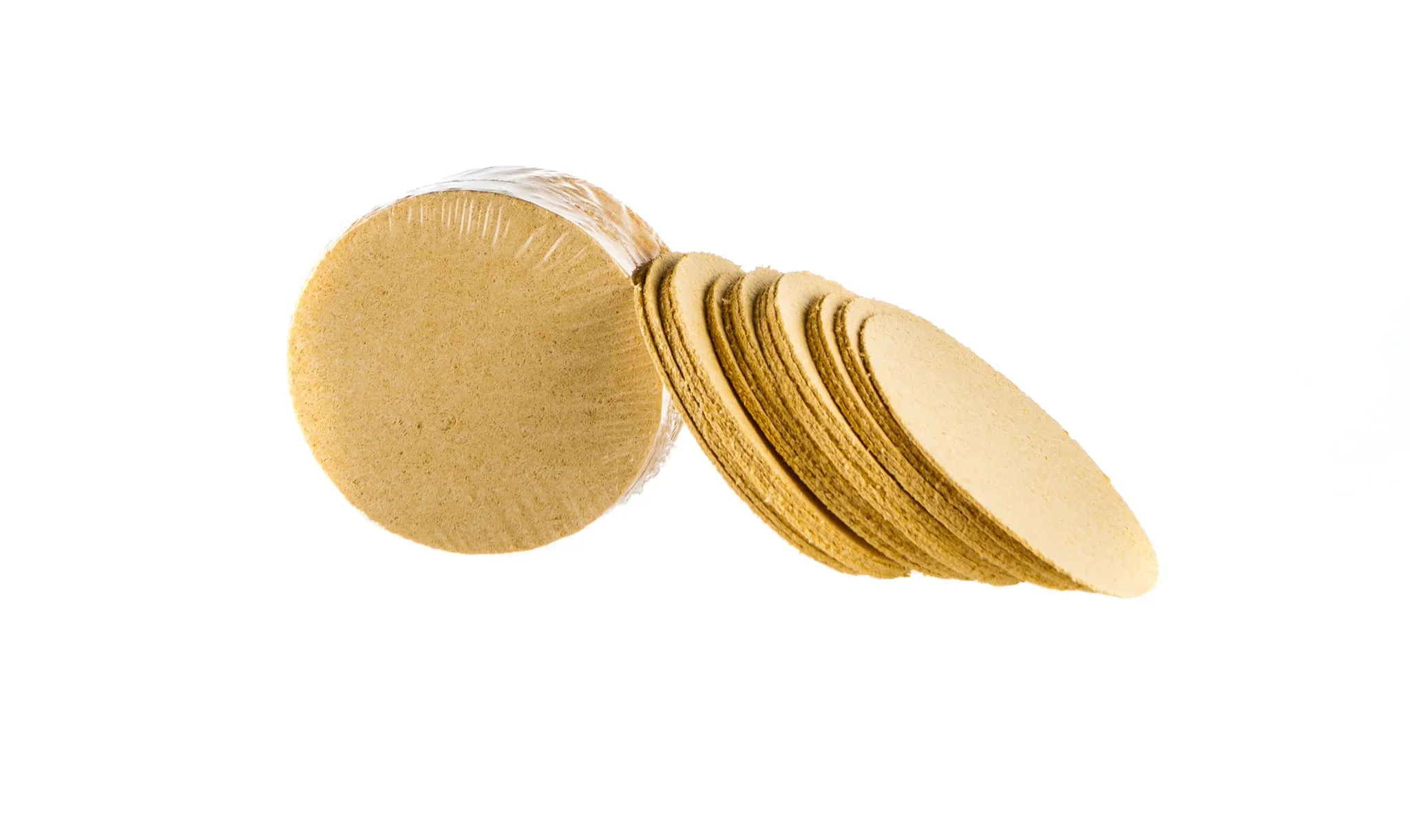Compressed Facial Sponges 24 pieces round disc shaped by essenavita