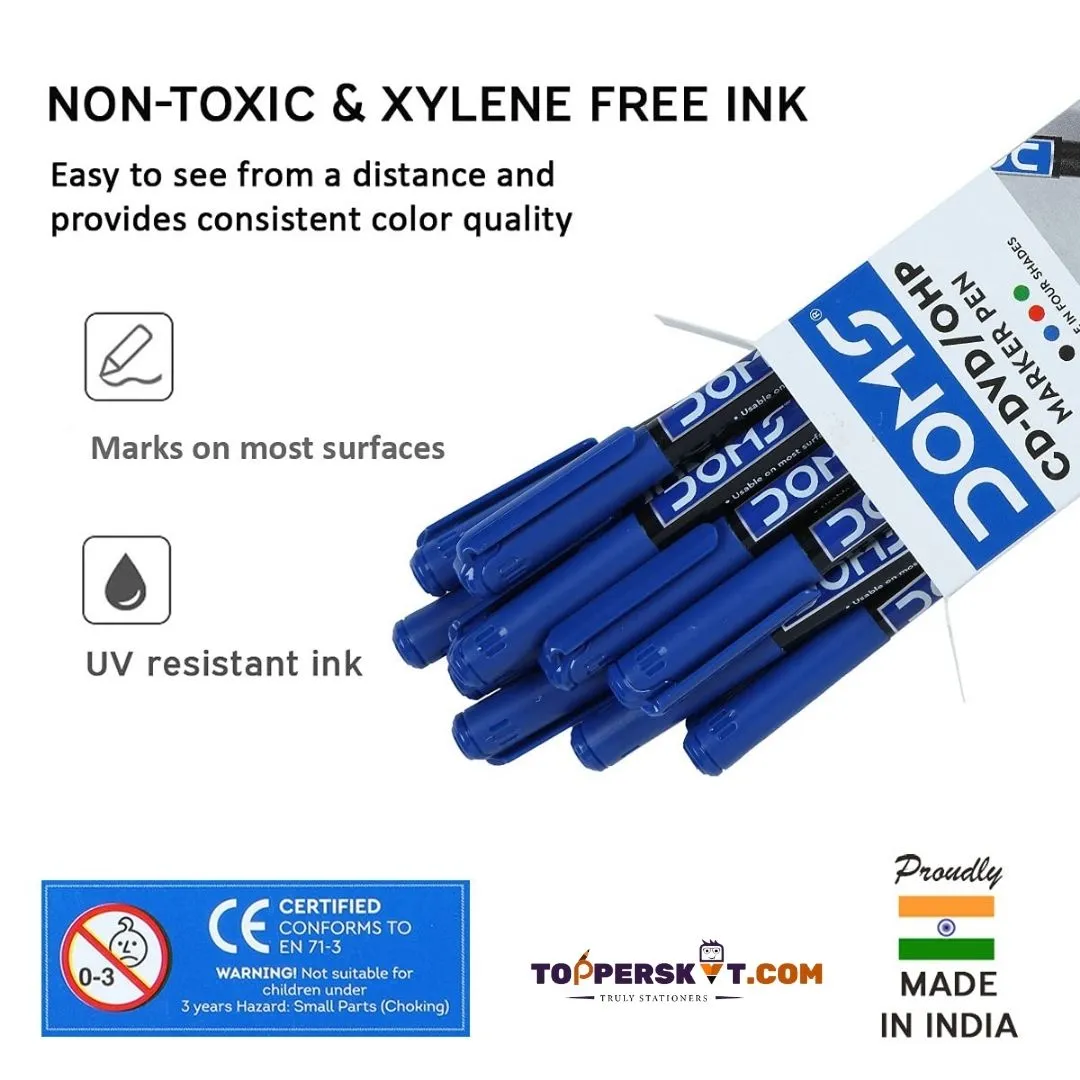 Doms CD DVD Marker - Blue ( Pack Of 1 )