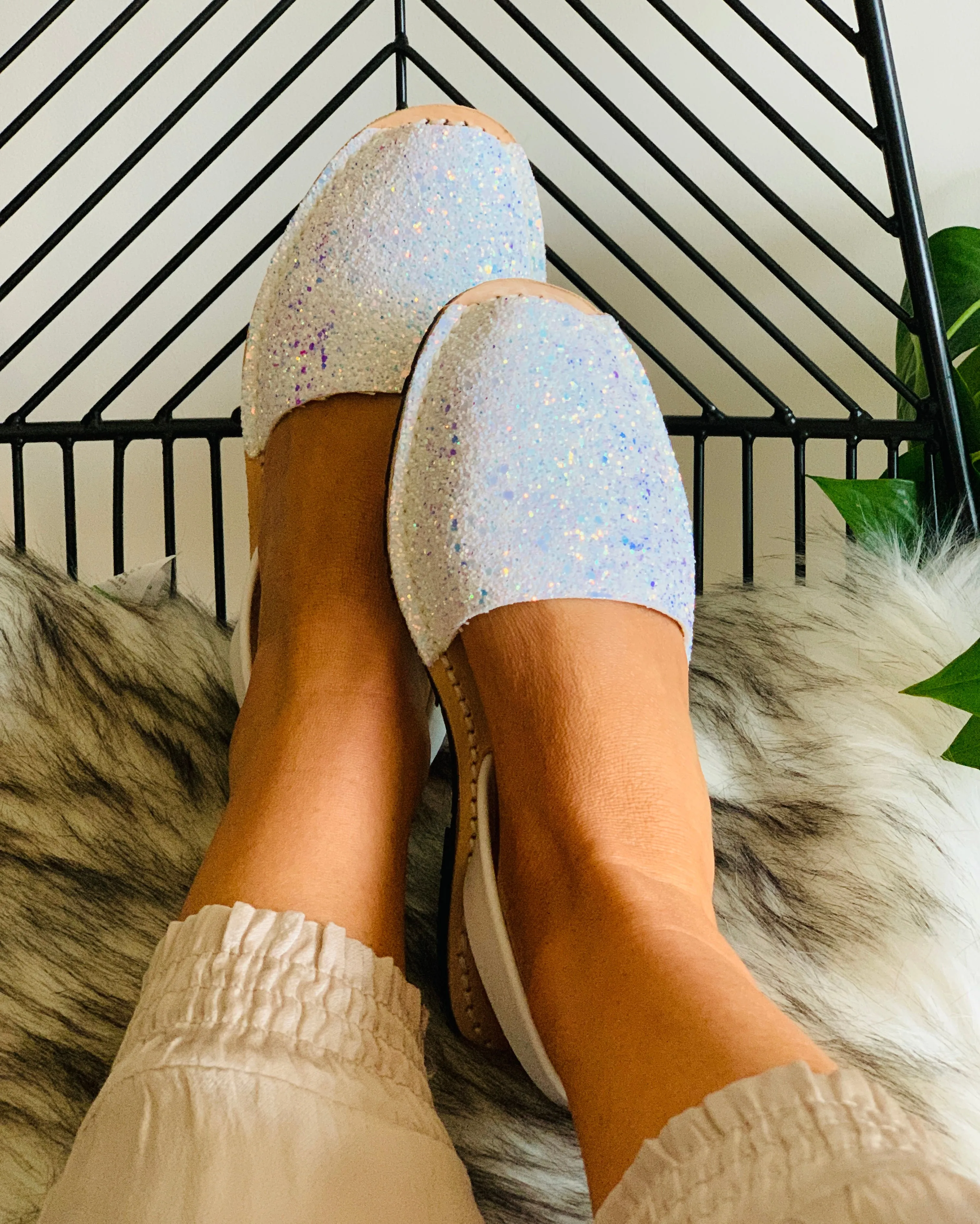 Elsa White Glitter