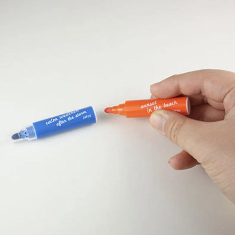 Epoch Chemical color barrel stitching single highlighter 1.0mm color pen 11 colors