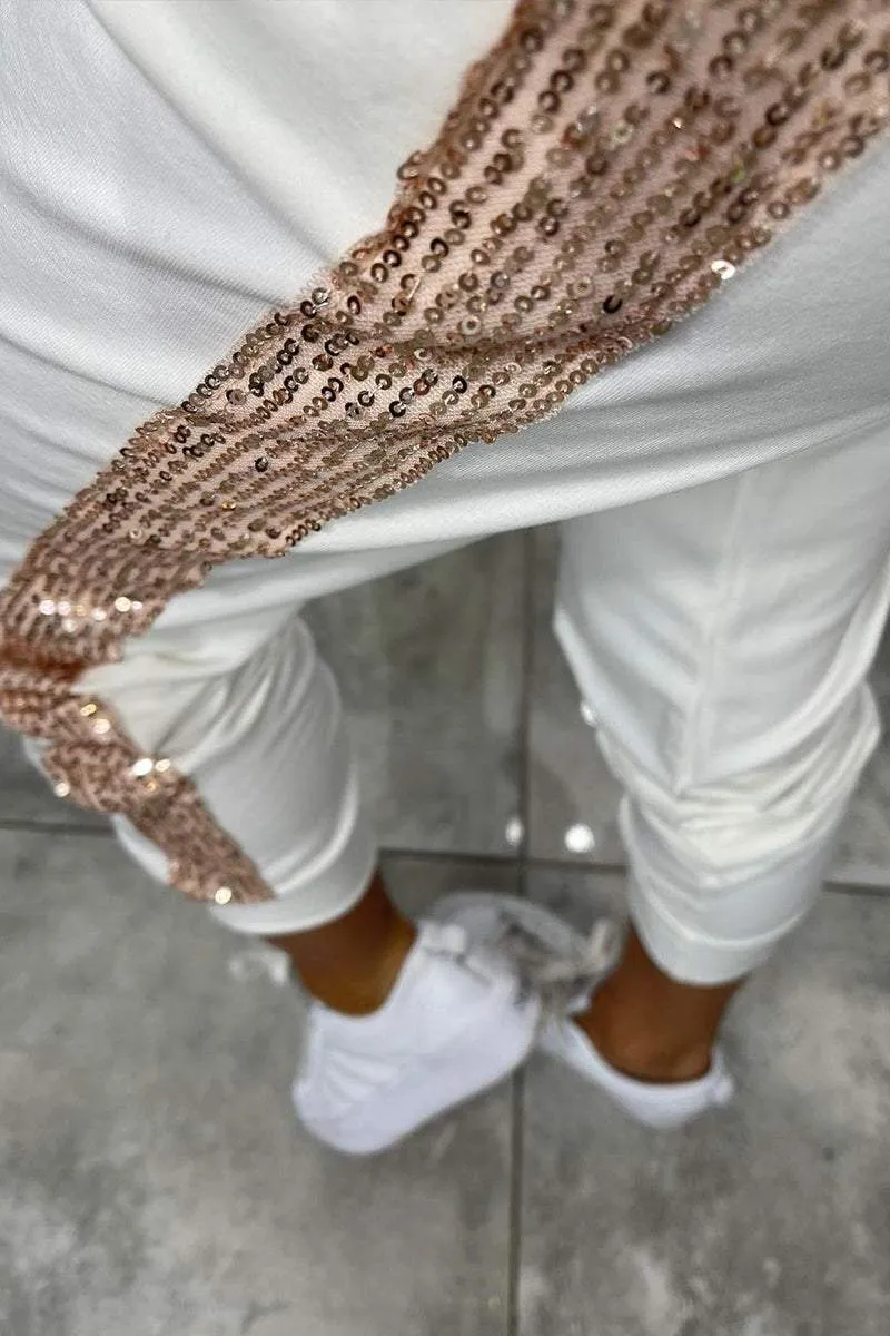 Esmee - Stylish women's autumn set with cozy glitter accents
