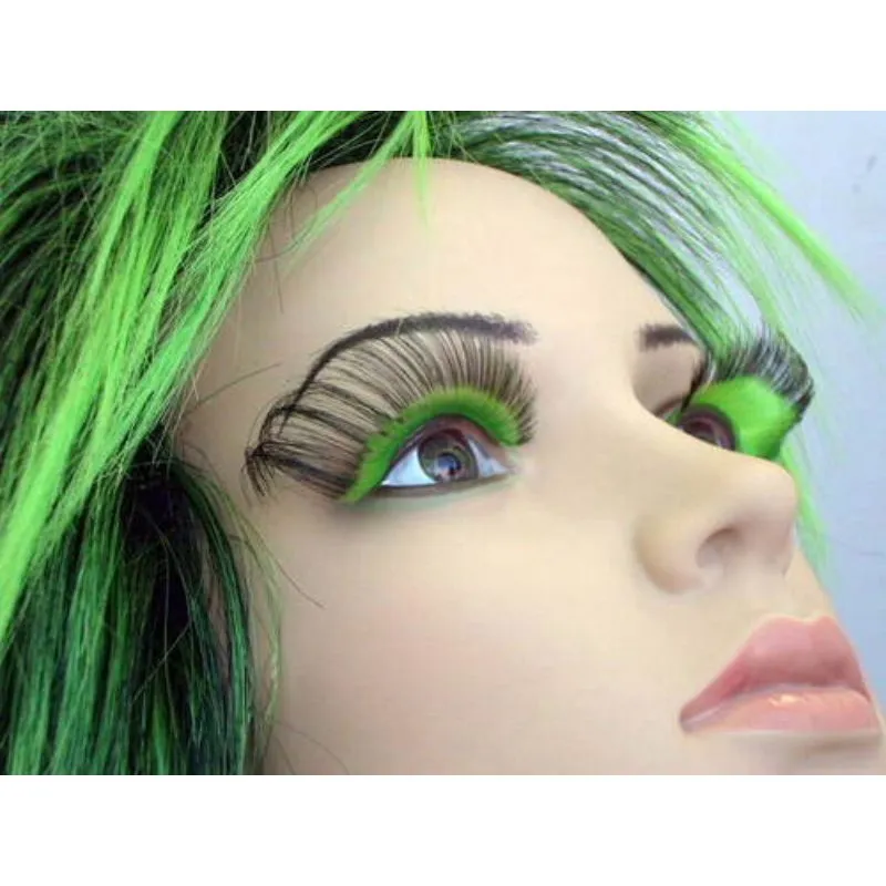 Eyelashes - Dramatic Green/Black