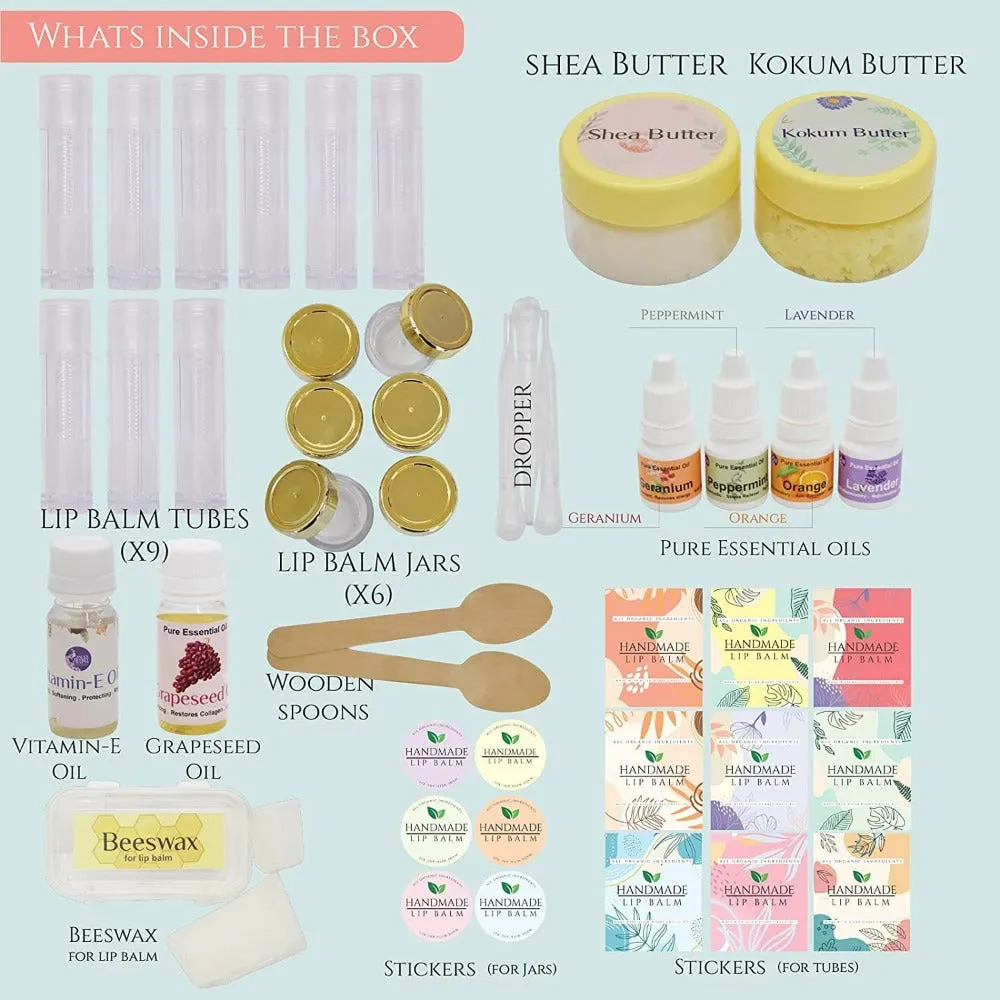 Lip Balm Making Kit, Make your Own Lip Balms at Home, DIY Activity Kit