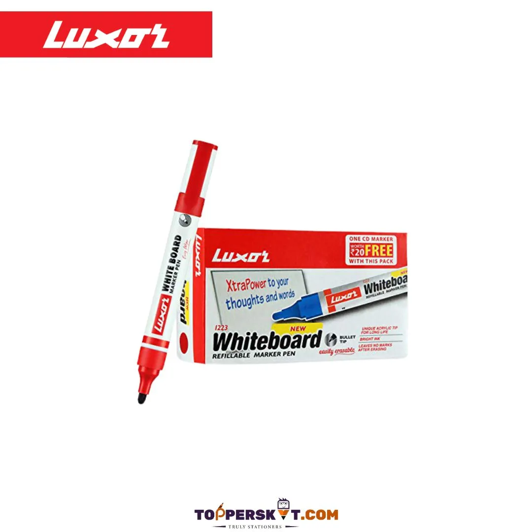 Luxor Whiteboard Marker-Red ( Pack of 1 )