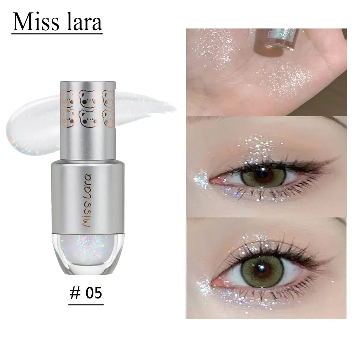 Miss Lara Glitter Liquid Highlighter Eyeshadow
