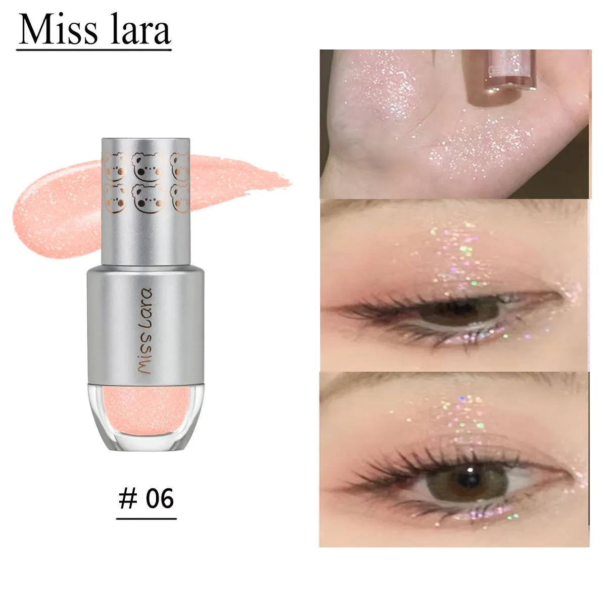 Miss Lara Glitter Liquid Highlighter Eyeshadow
