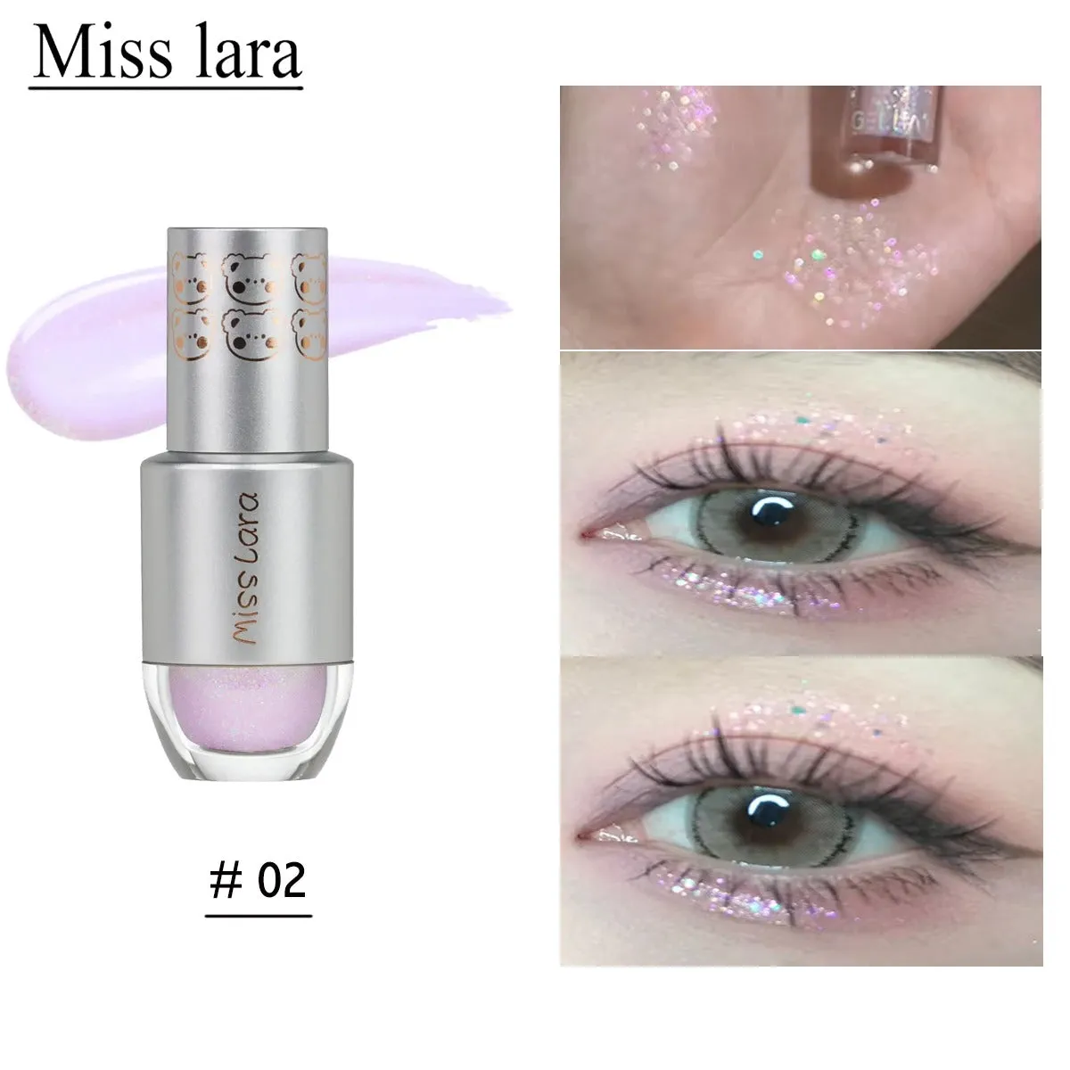 Miss Lara Glitter Liquid Highlighter Eyeshadow