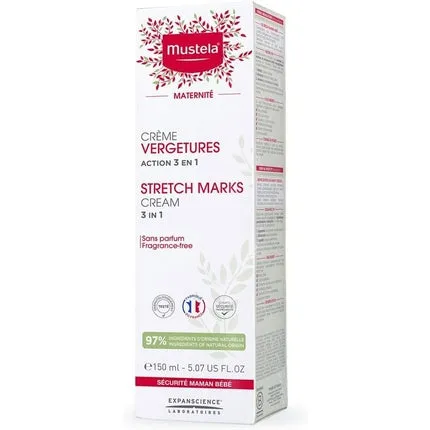 Mmat Anti-stretch mark cream without fragrance 150 ml, Mustela