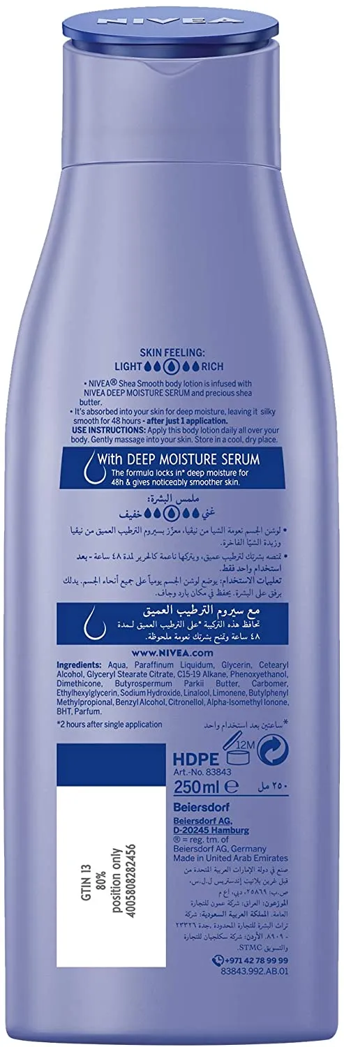 Nivea Shea Smooth Body Lotion