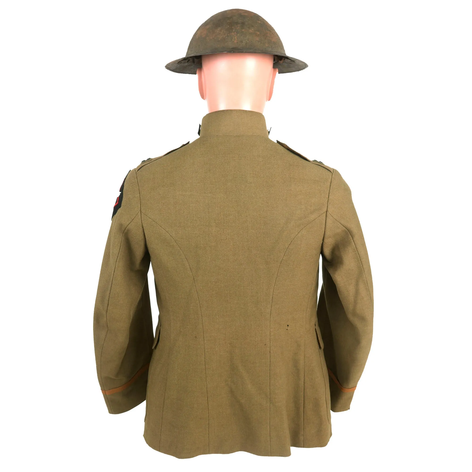 Original Identified WWI US 14th Engineers Officer’s Uniform & Helmet Grouping - Heavy Combat Record