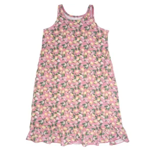 Pink Lemon Floral Print Summer Boho Dress
