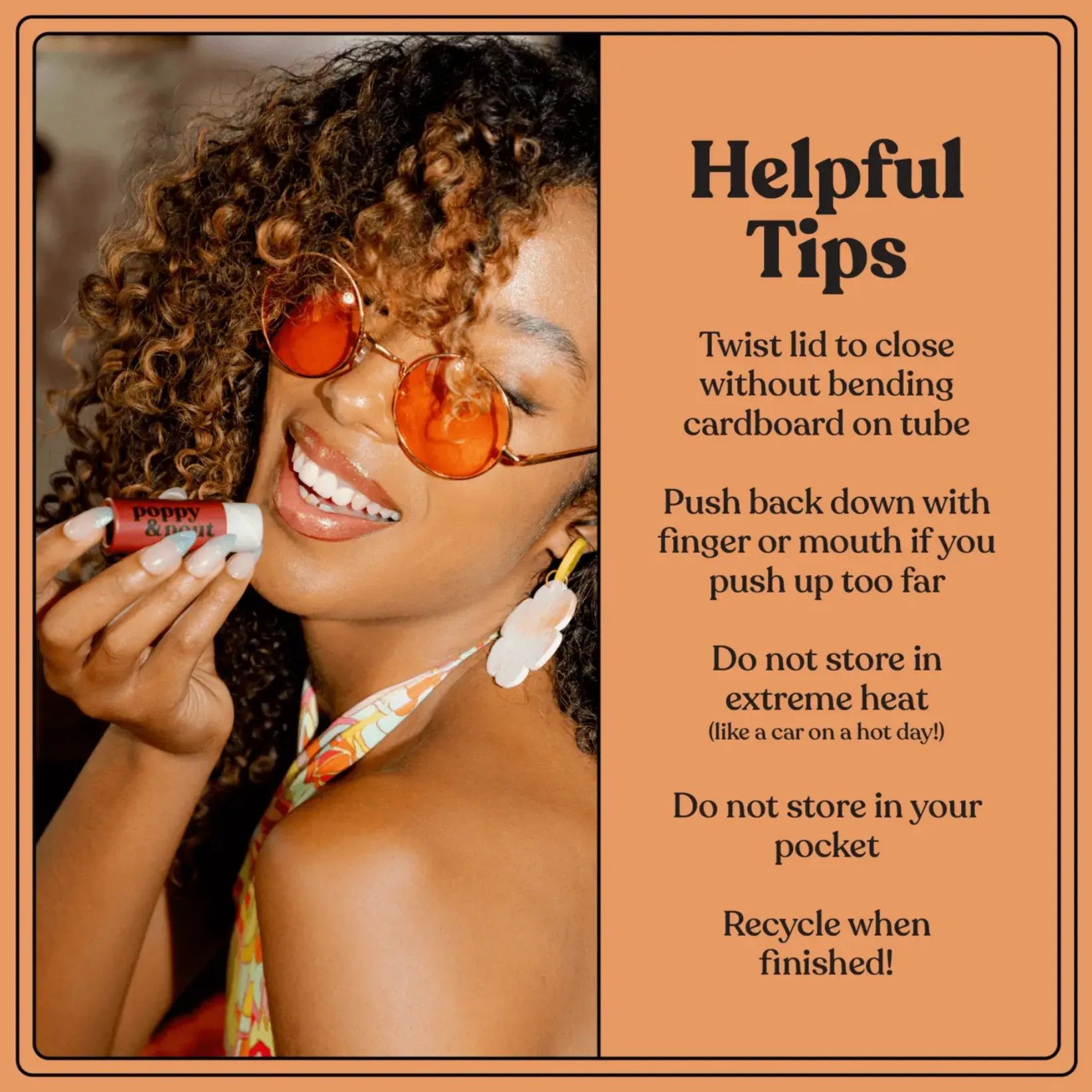 Poppy   Pout Lip Balm - Wild Honey