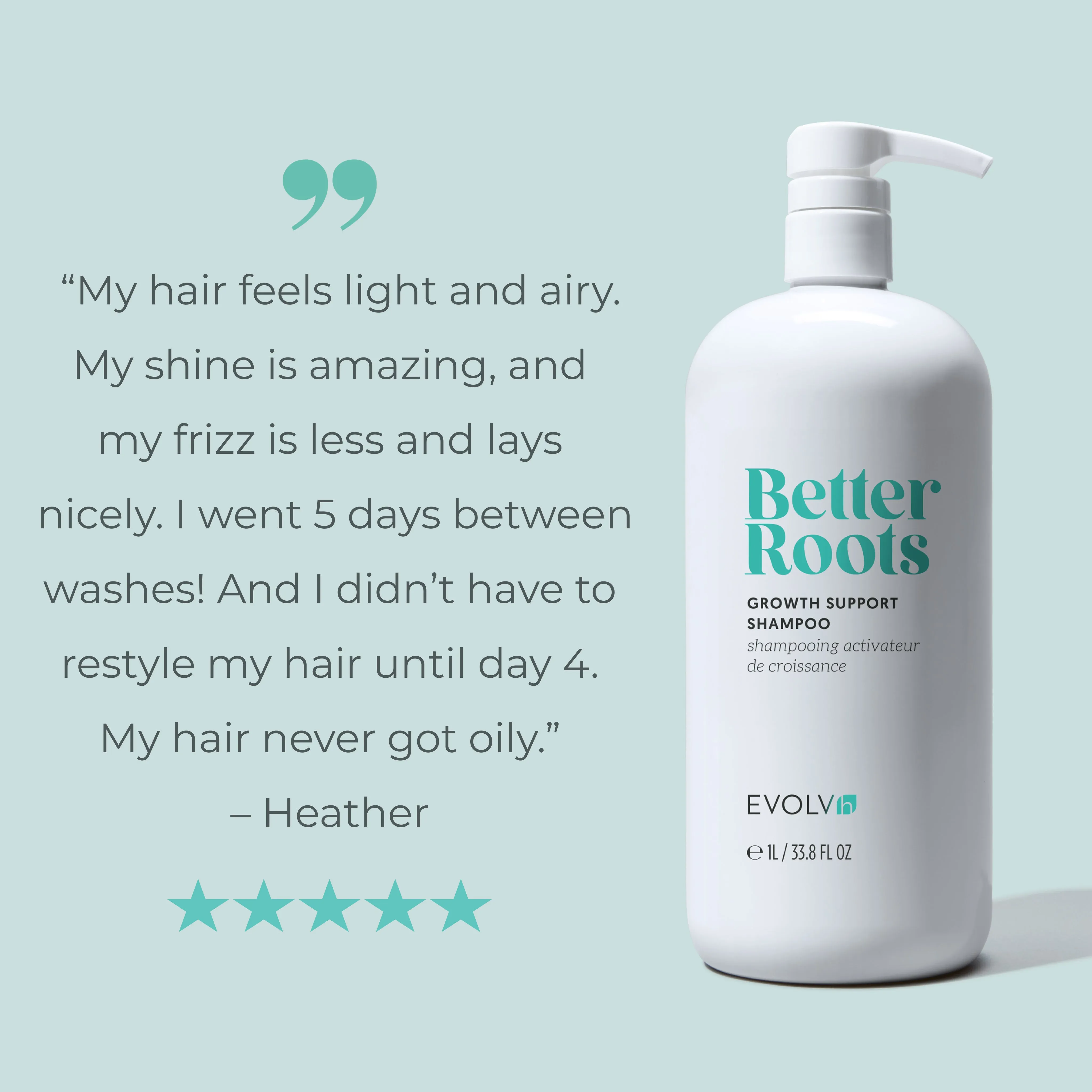 Pre-Order & Save: NEW! Better Roots Growth Support Shampoo and Conditioner Liter Duo
