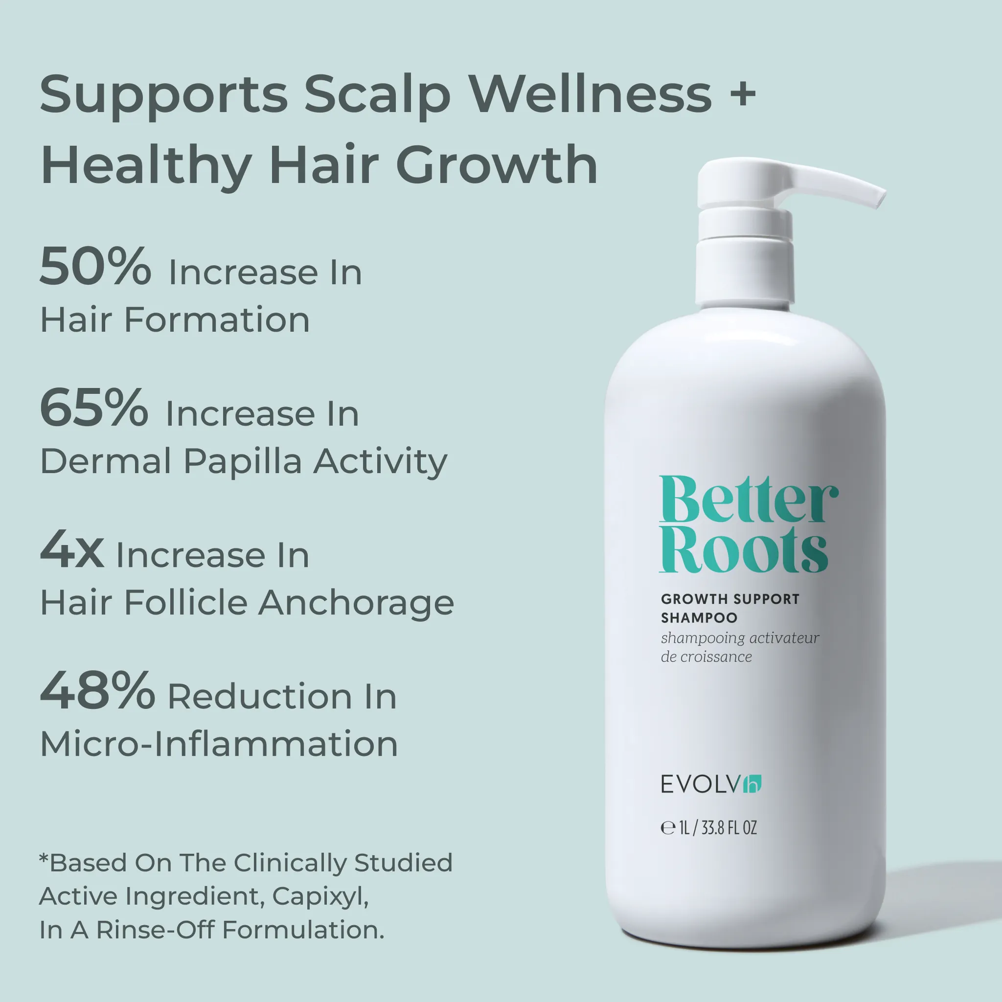 Pre-Order & Save: NEW! Better Roots Growth Support Shampoo and Conditioner Liter Duo