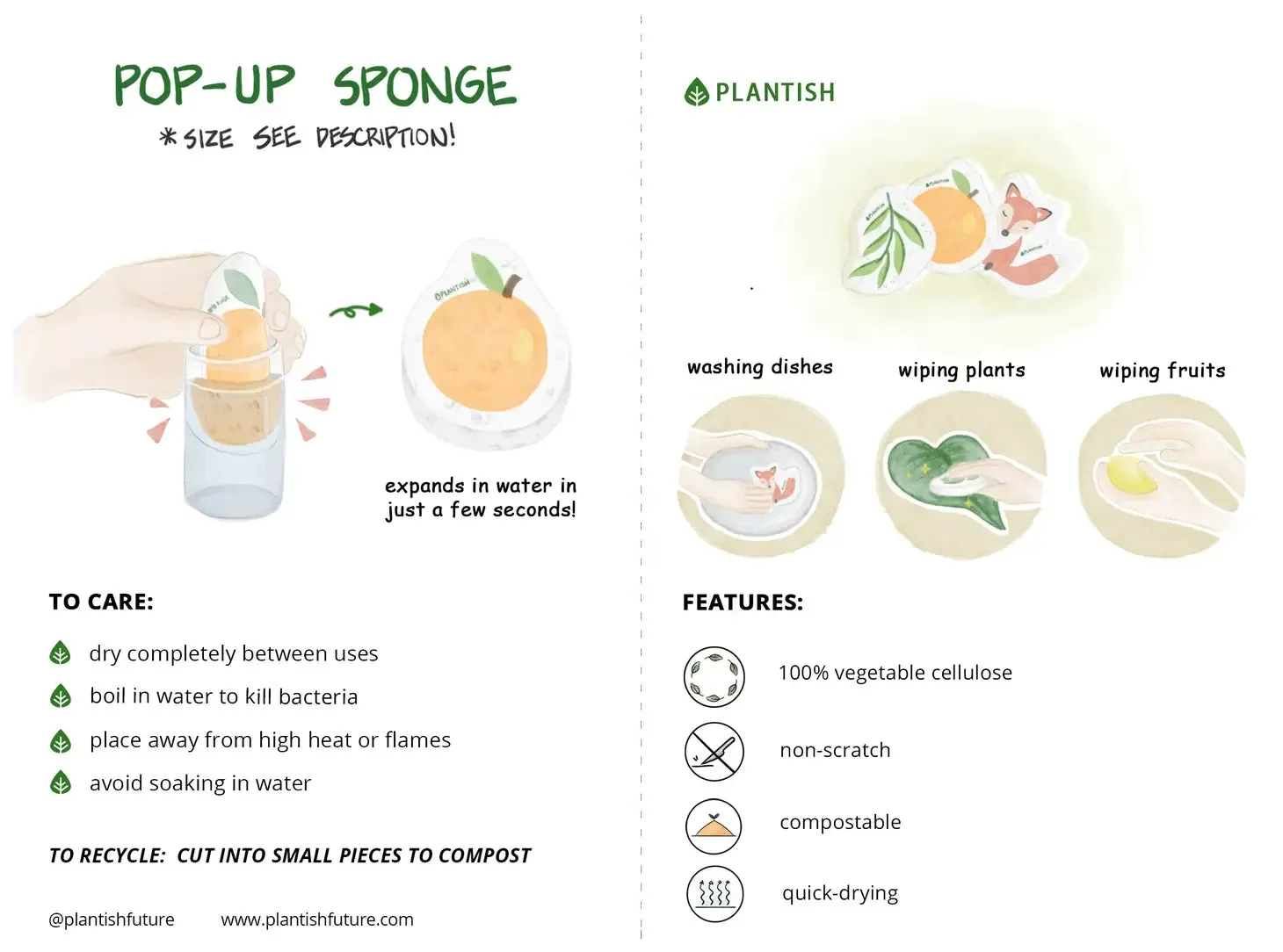 Sea Turtle - Pop up Sponge