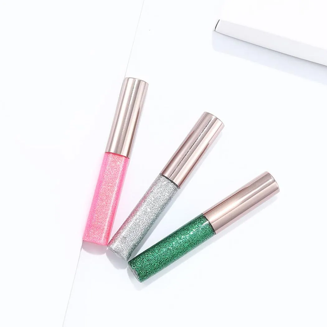 ta Glitter Liquid Eyeliner Shimmer Eye Liner Metallic Cosplay Eyeshadow Cosmetics for Women and Girls Pack of 1 (Green)