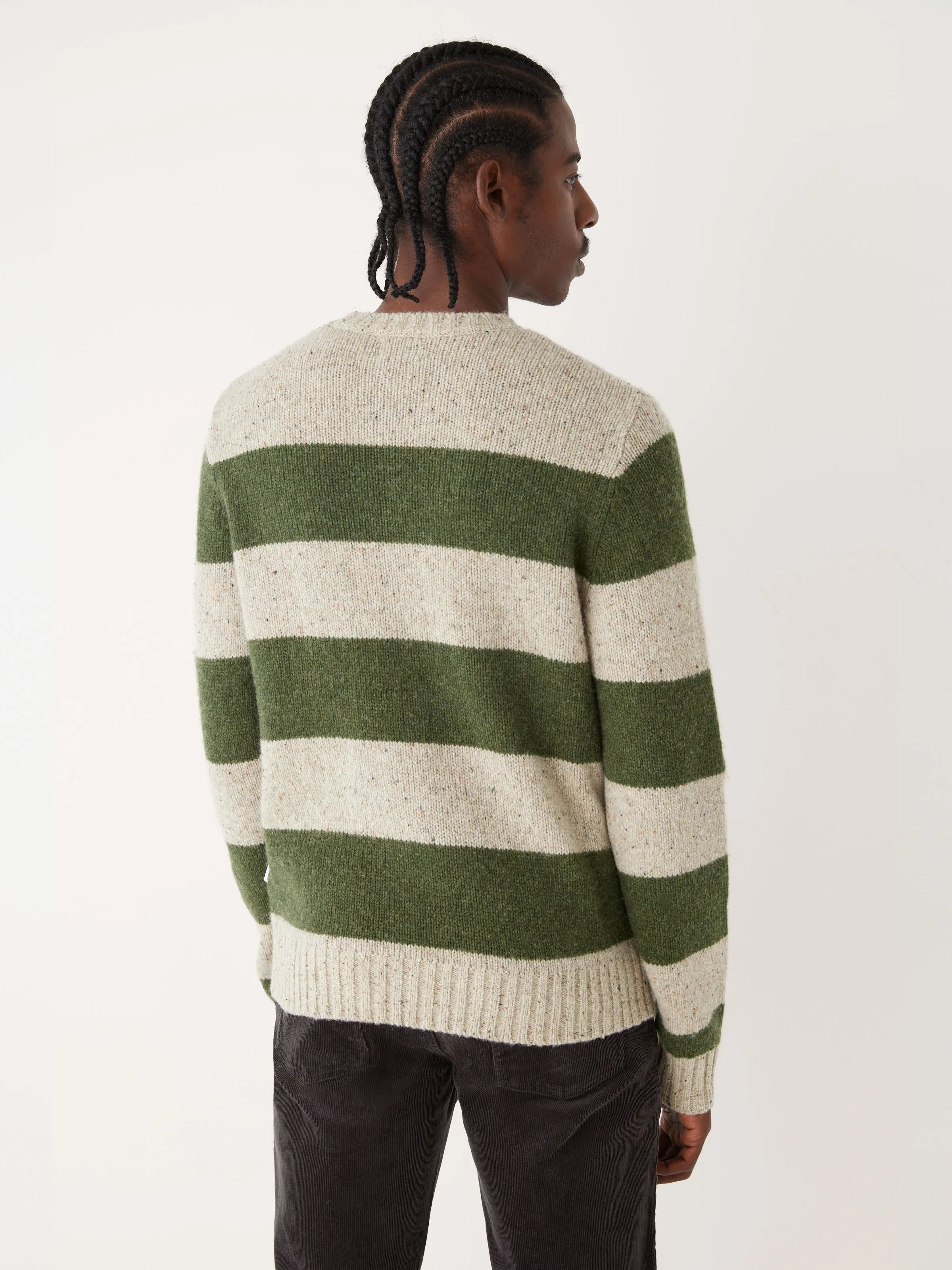 The Lambswool Crewneck Sweater in Forest Green